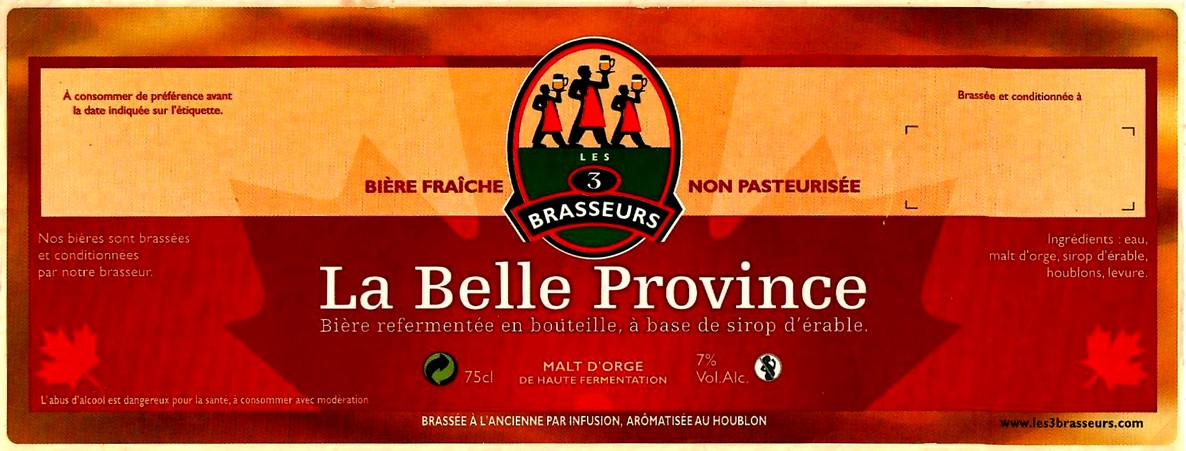 etiquette BRASSERIE LES 3 BRASSEURS LILLE 35