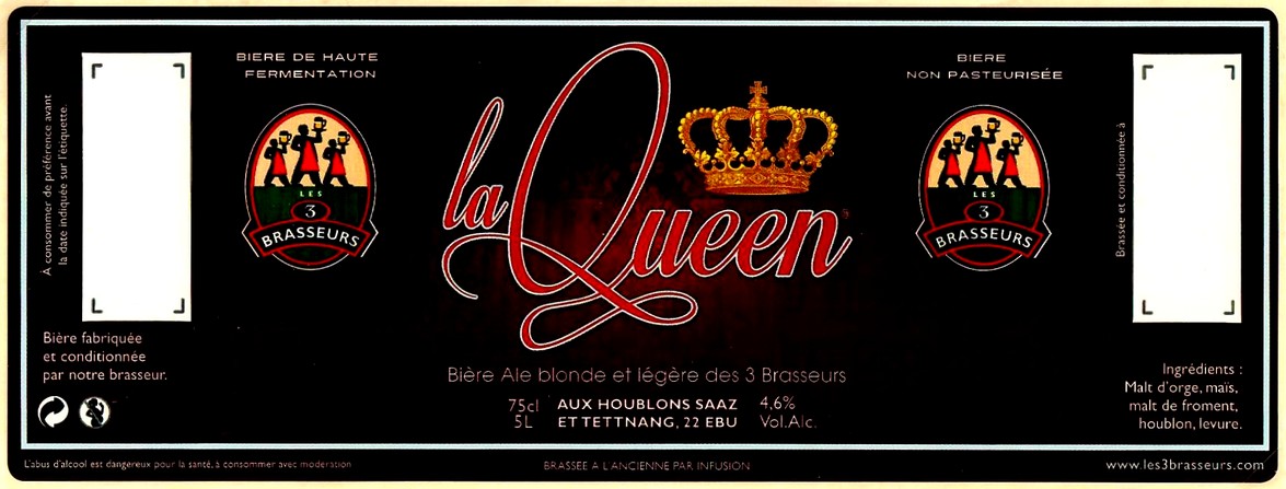 etiquette BRASSERIE LES 3 BRASSEURS LILLE 39