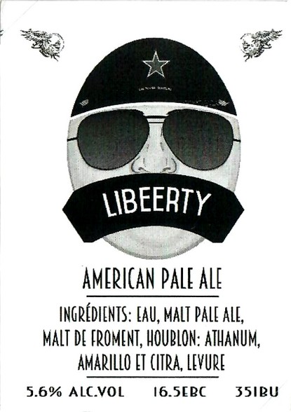 etiquette BRASSERIE LES 3 BRASSEURS LILLE 56