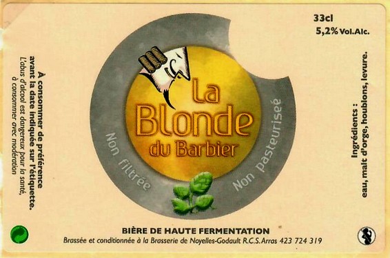 etiquette BRASSERIE LES 3 BRASSEURS NOYELLES GODAULT 02