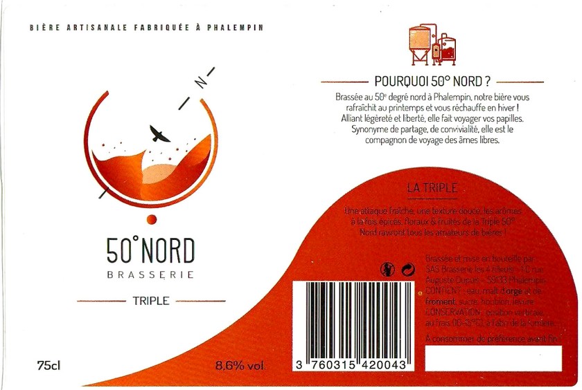 Etiquette BRASSERIE LES 4 TILLEULS 01