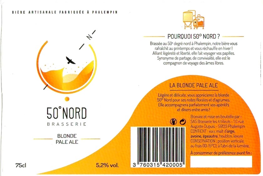 Etiquette BRASSERIE LES 4 TILLEULS 05