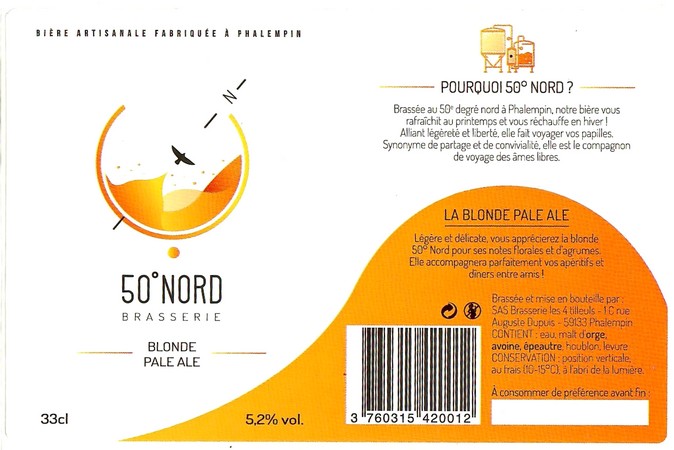 Etiquette BRASSERIE LES 4 TILLEULS 10