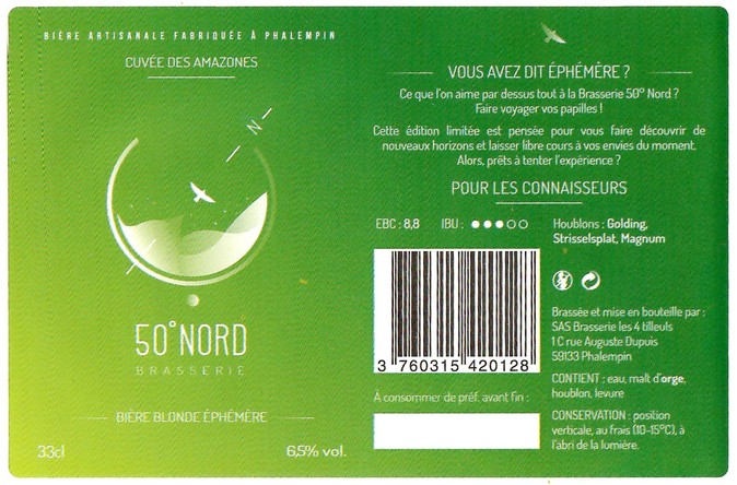 Etiquette BRASSERIE LES 4 TILLEULS 13