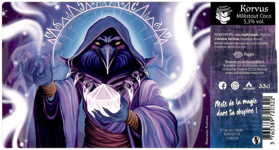 Etiquette BRASSERIE LES ALCHIMISTES IVRES 05