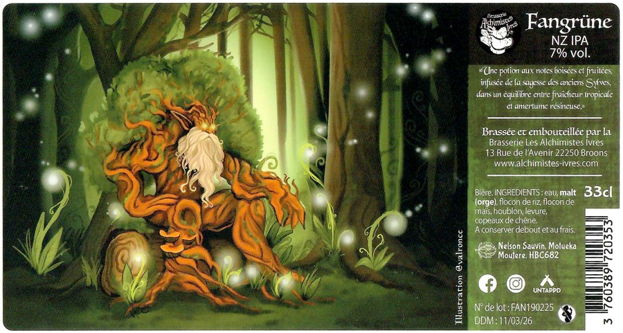 Etiquette BRASSERIE LES ALCHIMISTES IVRES 06