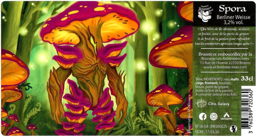 Etiquette BRASSERIE LES ALCHIMISTES IVRES 08