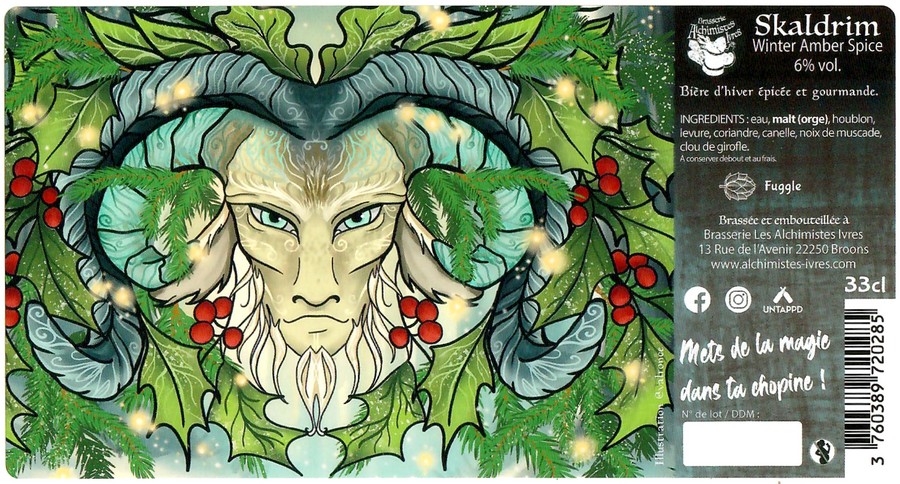 Etiquette BRASSERIE LES ALCHIMISTES IVRES 12