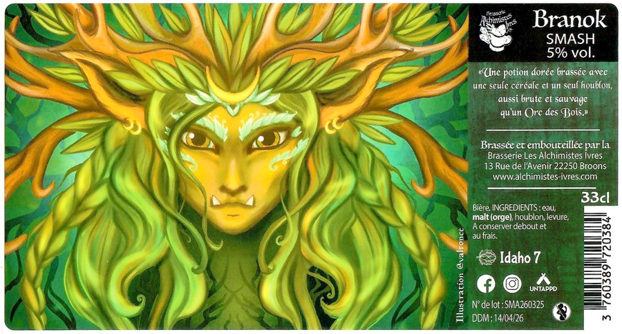 Etiquette BRASSERIE LES ALCHIMISTES IVRES 13