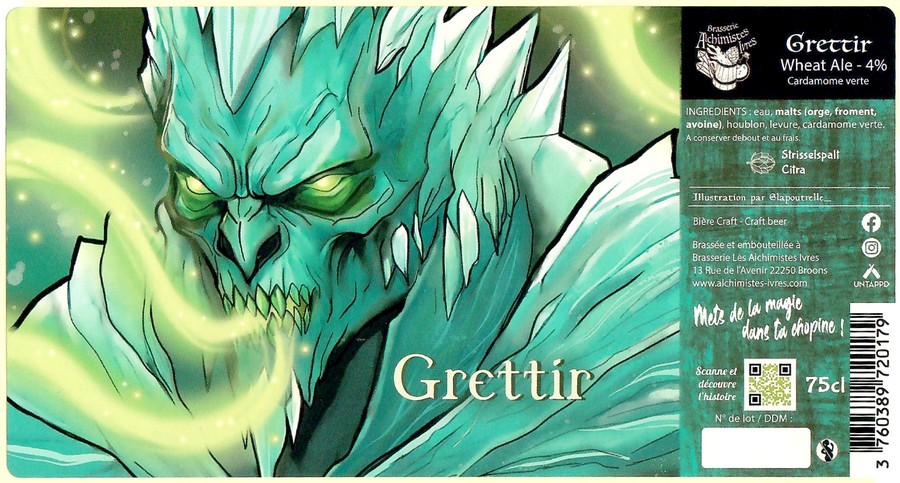 Etiquette BRASSERIE LES ALCHIMISTES IVRES 15