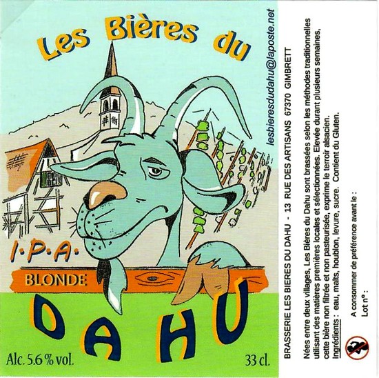etiquette BRASSERIE LES BIERES DU DAHU 01