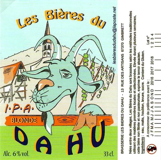 etiquette BRASSERIE LES BIERES DU DAHU 02