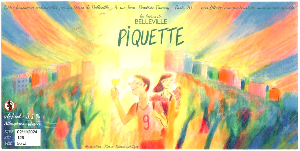 Etiquette BRASSERIE LES BIERES DE BELLEVILLE 01