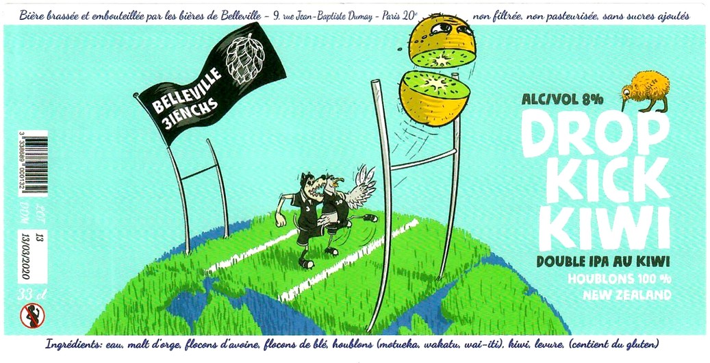 Etiquette BRASSERIE LES BIERES DE BELLEVILLE 10