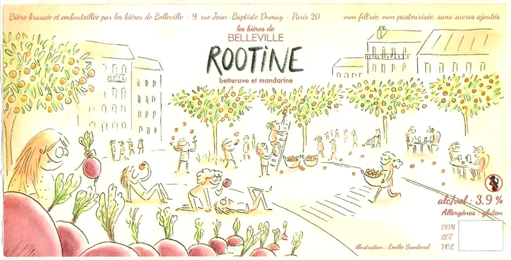 Etiquette BRASSERIE LES BIERES DE BELLEVILLE 11