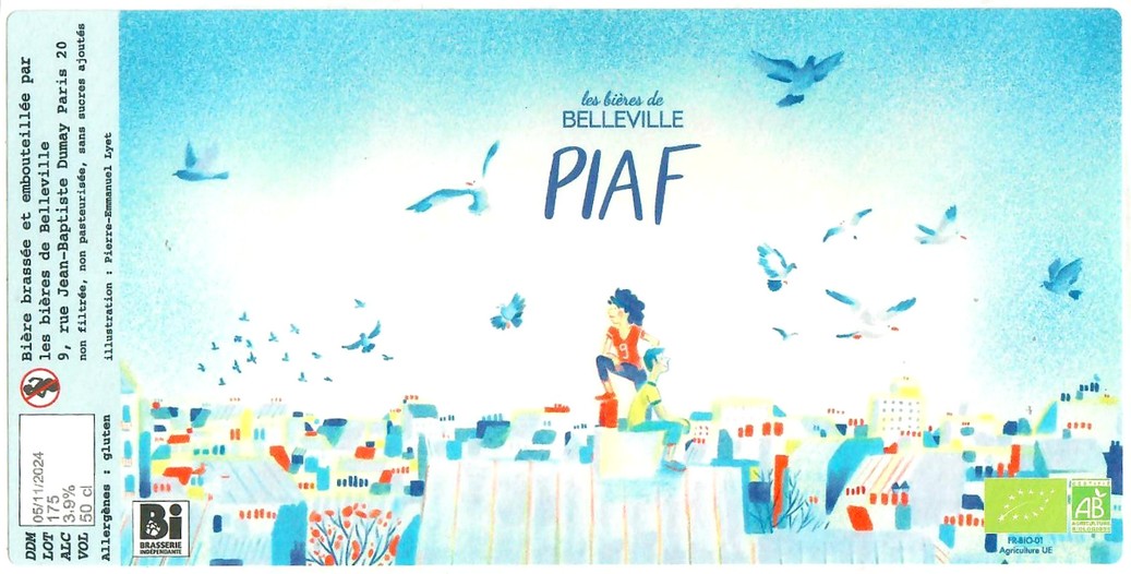 Etiquette BRASSERIE LES BIERES DE BELLEVILLE 13