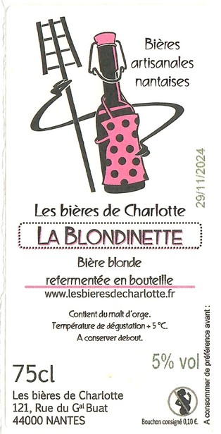 Etiquette BRASSERIE LES BIERES DE CHARLOTTE 11