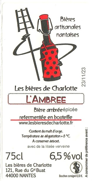 Etiquette BRASSERIE LES BIERES DE CHARLOTTE 12