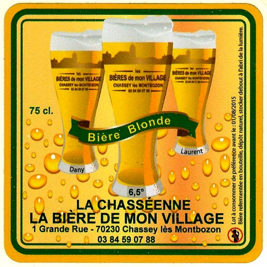 Etiquette BRASSERIE LES BIERES DE MON VILLAGE 01