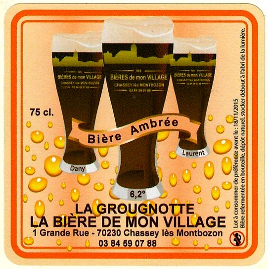 Etiquette BRASSERIE LES BIERES DE MON VILLAGE 03
