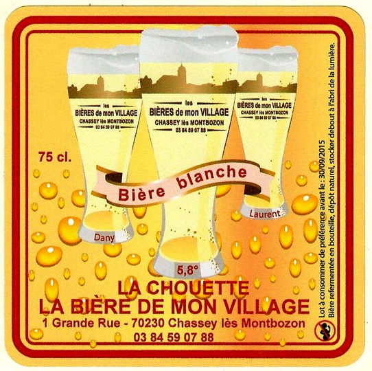 Etiquette BRASSERIE LES BIERES DE MON VILLAGE 04