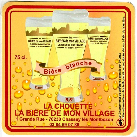 Etiquette BRASSERIE LES BIERES DE MON VILLAGE 06