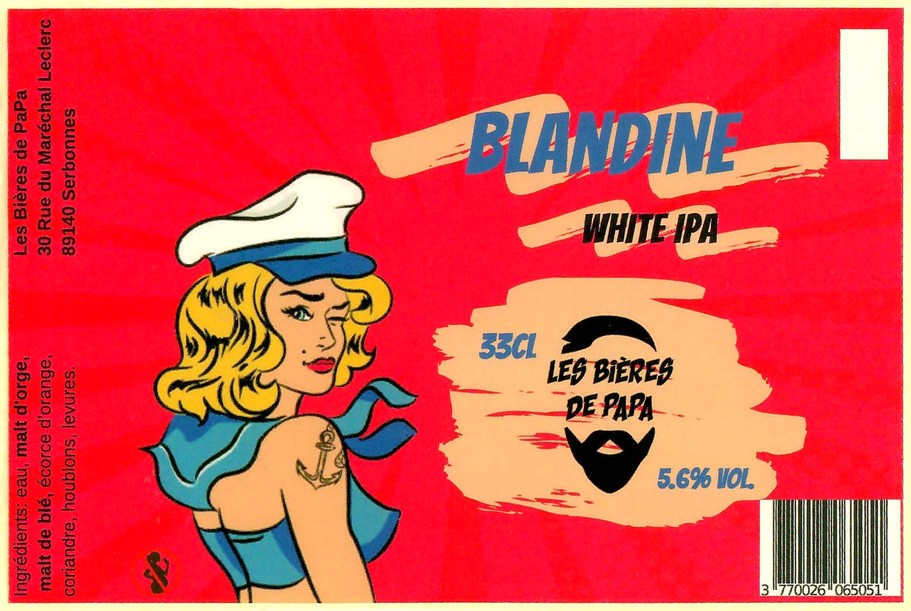 Etiquette BRASSERIE LES BIERES DE PAPA 03