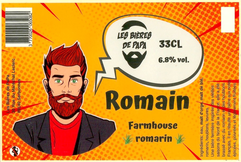 Etiquette BRASSERIE LES BIERES DE PAPA 04