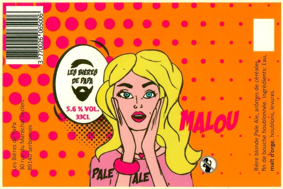Etiquette BRASSERIE LES BIERES DE PAPA 08