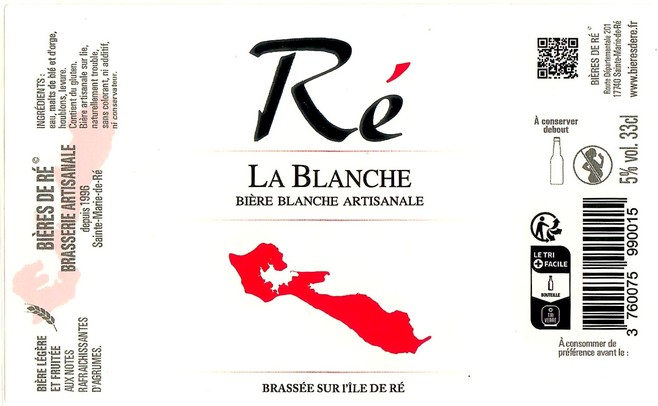 Etiquette BRASSERIE LES BIERES DE RE 45
