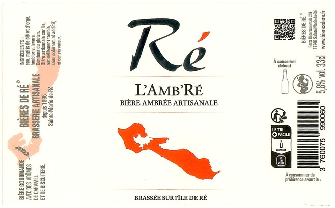 Etiquette BRASSERIE LES BIERES DE RE 46