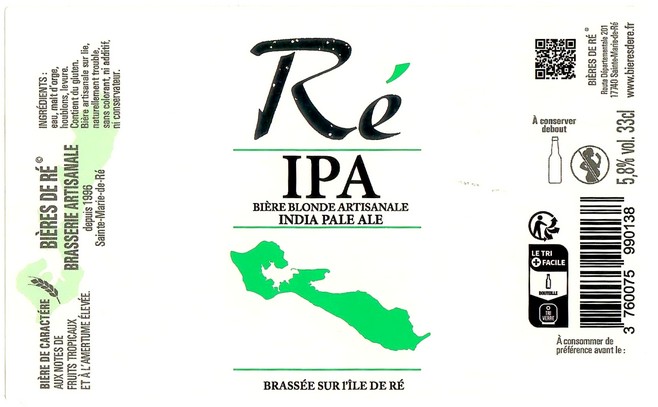 Etiquette BRASSERIE LES BIERES DE RE 47