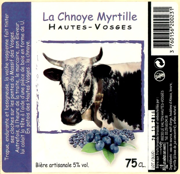 Etiquette BRASSERIE LES BIERES DES HAUTS 11