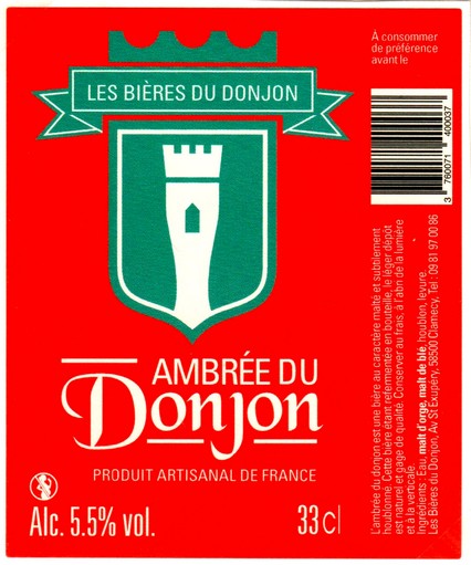 etiquette BRASSERIE LES BIERES DU DONJON 03