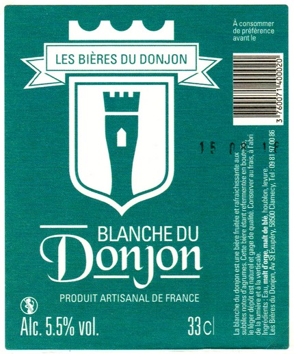 etiquette BRASSERIE LES BIERES DU DONJON 04