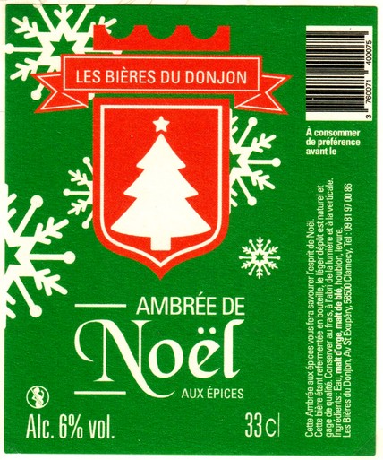 etiquette BRASSERIE LES BIERES DU DONJON 09