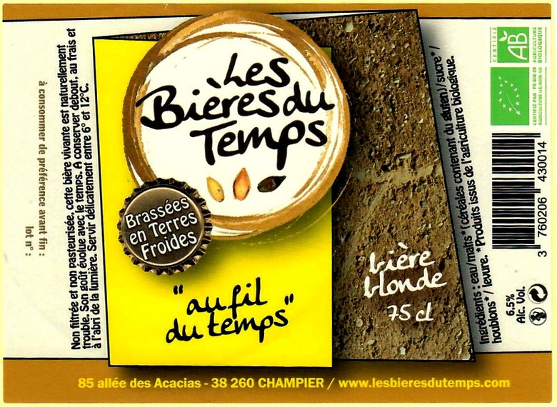 etiquette BRASSERIE LES BIERES DU TEMPS 24
