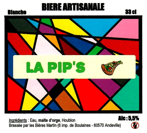 etiquette BRASSERIE LES BIERES MARTIN 04