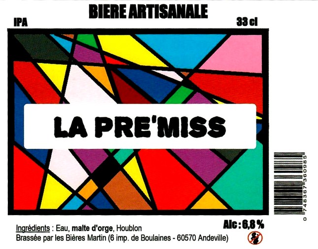etiquette BRASSERIE LES BIERES MARTIN 05