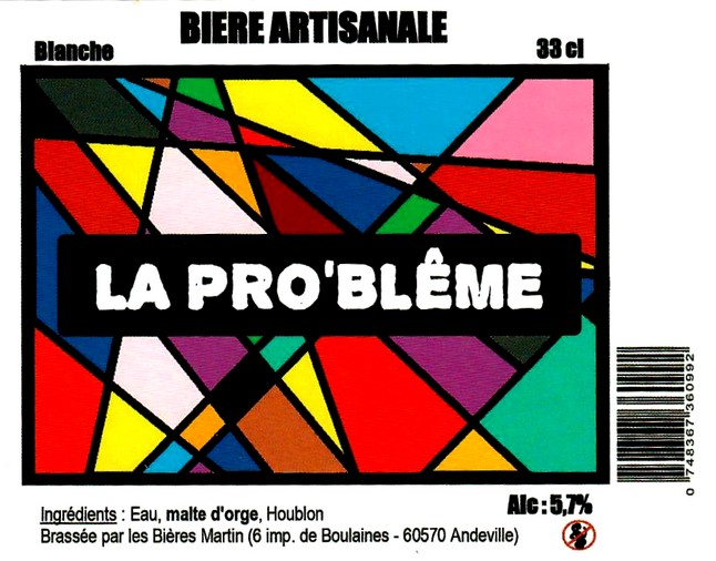 etiquette BRASSERIE LES BIERES MARTIN 06