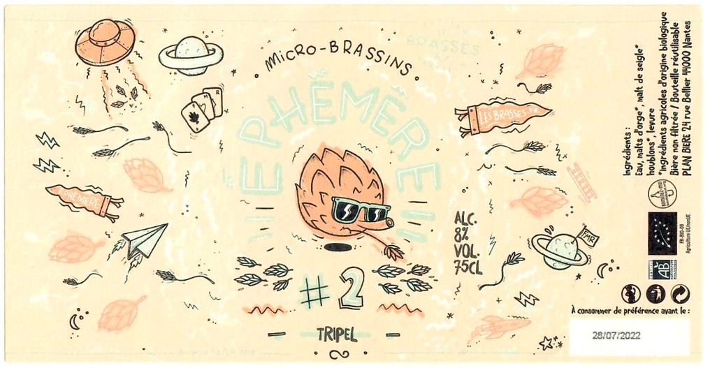 Etiquette BRASSERIE LES BRASSES 12