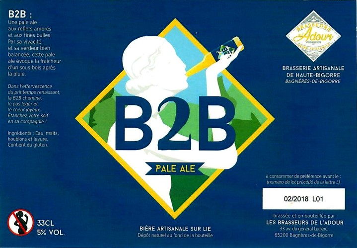 etiquette BRASSERIE LES BRASSEURS DE L'ADOUR 02