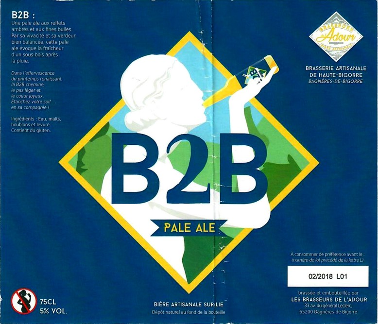 etiquette BRASSERIE LES BRASSEURS DE L'ADOUR 07