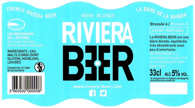 Etiquette BRASSERIE LES BRASSEURS DE L'ESTEREL 01