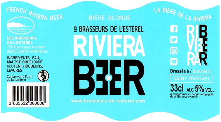 Etiquette BRASSERIE LES BRASSEURS DE L'ESTEREL 02