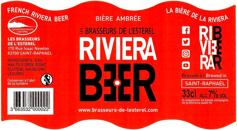 Etiquette BRASSERIE LES BRASSEURS DE L'ESTEREL 03