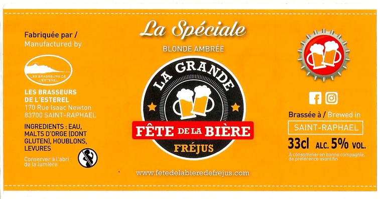 Etiquette BRASSERIE LES BRASSEURS DE L'ESTEREL 05