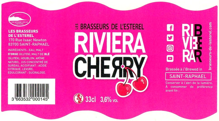 Etiquette BRASSERIE LES BRASSEURS DE L'ESTEREL 07