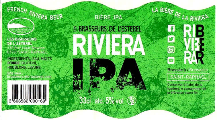 Etiquette BRASSERIE LES BRASSEURS DE L'ESTEREL 08