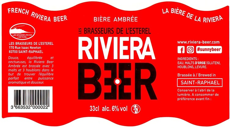 Etiquette BRASSERIE LES BRASSEURS DE L'ESTEREL 09